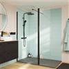SENSEA Walk-in L 120 x H 200 cm, vetro 8 mm vetro senza finitura / trasparente nero