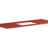 Leroy Merlin Top per lavabo semincasso Niwa18045 L 120 x H 1.8 x P 46 cm laccato opaco paprika truciolare