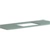 Leroy Merlin Top per lavabo semincasso Niwa18045 L 120 x H 1.8 x P 46 cm laccato opaco verde timo truciolare