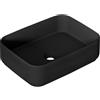 Leroy Merlin Lavabo da appoggio Kyoto rettangolare in ceramica L 50 x H 12 x P 36 cm nero