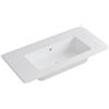 Leroy Merlin Lavabo a incasso rettangolare L 90.5 x H 14 x P 46 cm in resina bianco opaco