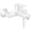 Hansgrohe Rubinetto per vasca getto laminare cristallino Talis E per muro bianco verniciato HANSGROHE