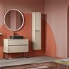 Leroy Merlin Colonna per mobile bagno Niwa 2 ante P 27 x L 30 x H 160 cm laccato opaco Beige Greige cannettato