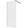 SENSEA Walk-in L 80 x H 200 cm, vetro 8 mm vetro senza finitura / trasparente cromo