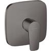 Hansgrohe Rubinetto monocomando doccia ad incasso hansgrohe Talis E cromo nero spazzolato