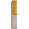 Leroy Merlin Colonna per mobile bagno Niwa 2 ante P 27 x L 30 x H 160 cm laccato opaco Beige Greige con vetro senape cannettato