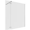 SENSEA Walk-in L 140 x H 200 cm, vetro 8 mm vetro senza finitura / trasparente cromo