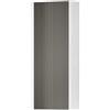 Leroy Merlin Pensile bagno Niwa cannettato laccato opaco bianco con vetro grigio carbone, 1 anta P17 x L30 x H78.5 cm