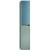 Leroy Merlin Colonna per mobile bagno Niwa 2 ante P 27 x L 30 x H 160 cm laccato opaco verde timo con vetro blu pacifico cannettato