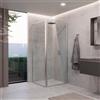 Leroy Merlin Porta doccia L 82-85 cm x H 200 cm per nicchia in vetro trasparente SP. 8 mm, profilo argento