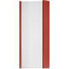 Leroy Merlin Pensile bagno Niwa cannettato laccato opaco paprika con vetro bianco, 1 anta P17 x L30 x H78.5 cm