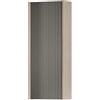Leroy Merlin Pensile bagno Niwa cannettato laccato opaco sabbia con vetro grigio carbone, 1 anta P17 x L30 x H78.5 cm