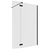 SENSEA Walk-in L 100 x H 200 cm, vetro 8 mm vetro senza finitura / trasparente nero