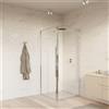 Leroy Merlin Porta doccia L 86-89 cm x H 200 cm per nicchia in vetro trasparente SP. 8 mm, profilo cromo
