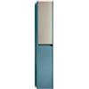 Leroy Merlin Colonna per mobile bagno Niwa 2 ante P 27 x L 30 x H 160 cm laccato opaco blu pacifico con vetro sabbia cannettato