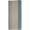 Leroy Merlin Pensile bagno Niwa cannettato laccato opaco blu pacifico con vetro sabbia, 1 anta P17 x L30 x H78.5 cm