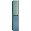 Leroy Merlin Colonna per mobile bagno Niwa 2 ante P 27 x L 30 x H 160 cm laccato opaco blu pacifico con vetro verde timo cannettato