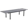 NATERIAL Tavolo allungabile da esterno rettangolare in alluminio e vetro antracite 12 posti L 100x256cm, Odyssea NATERIAL