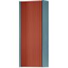 Leroy Merlin Pensile bagno Niwa cannettato laccato opaco blu pacifico con vetro paprika, 1 anta reversibile P17 x L30 x H78.5 cm