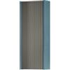Leroy Merlin Pensile bagno Niwa cannettato laccato opaco blu pacifico con vetro grigio carbone, 1 anta reversibile P17 x L30 x H78.5 cm