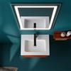 Leroy Merlin Mobile da bagno sospeso sotto lavabo Niwa 2 cassetti L 59.5 x H 50 x P 45.5 cm paprika laccato opaco cannettato