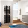 IRSAP Termoarredo bagno IRSAP 149.9x55 cm interasse 500 mm nero opaco serie Get Up