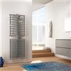 IRSAP Termoarredo bagno IRSAP 149.9x55 cm interasse 500 mm grigio perla serie Get Up