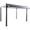NATERIAL Pergola bioclimatica 4x3 m in alluminio grigio - Odyssea NATERIAL