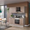 Leroy Merlin Cucina montata Flora con elettrodomestici noce L 195 cm, SX