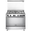 Delonghi Cucina a gas con forno DE'LONGHI DGVX 96 SG inox L 90 x P 60 cm