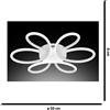 NOVECENTO Plafoniera LED Fiore Ø 50 cm bianco NOVECENTO