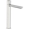 AQUASANIT Rubinetto per lavabo getto laminare cristallino Coral grigio spazzolato opaco AQUASANIT