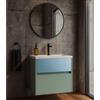 Leroy Merlin Mobile da bagno sospeso sotto lavabo Niwa 2 cassetti L 59.5 x H 50 x P 45.5 cm verde timo e blu pacifico cannettato