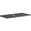 Leroy Merlin Top per lavabo appoggio Niwa1 L 90 x H 2 x P 46 cm laccato opaco grigio carbone truciolare