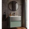 Leroy Merlin Mobile da bagno sospeso sotto lavabo Niwa 2 cassetti L 59.5 x H 50 x P 45.5 cm verde timo e grigio cannettato