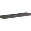 Leroy Merlin Top per lavabo appoggio Niwa L 120 x H 1.8 x P 46 cm laccato opaco grigio carbone truciolare