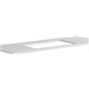 Leroy Merlin Top per lavabo semincasso Niwa 18058-MM L 120 x H 1.8 x P 46 cm laccato opaco bianco truciolare