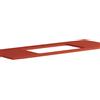 Leroy Merlin Top per lavabo semincasso Niwa18058 L 120 x H 1.8 x P 46 cm laccato opaco paprika truciolare