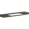Leroy Merlin Top per semincasso lavabo Niwa18058 L 120 x H 1.8 x P 46 cm laccato opaco grigio carbone truciolare