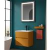 Leroy Merlin Mobile da bagno sospeso sotto lavabo Niwa 2 cassetti L 59.5 x H 50 x P 45.5 cm senape laccato opaco cannettato