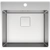 DELINIA Lavello sopratop 1 vasca in inox argento DELINIA Michigan Loft M L 55 x L 51.5 cm