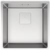 DELINIA Lavello semincasso 1 vasca in inox argento DELINIA Michigan S L 45 x L 45 cm