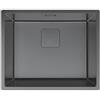 DELINIA Lavello sopratop 1 vasca in inox antracite DELINIA Michigan Casual L 55 x L 45 cm