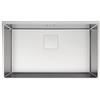 DELINIA Lavello sopratop 1 vasca in inox argento DELINIA Michigan L L 75 x L 45 cm