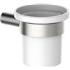 HUBER Bicchiere da bagno porta spazzolini SI 90501 in ceramica nickel spazzolato