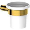 HUBER Bicchiere da bagno porta spazzolini SI 90501 in ceramica oro spazzolato