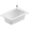 SENSEA Lavatoio per bucato in resina bianco lucido JNKA SENSEA L 70.6 x P 46 x H25 cm da interno ed esterno