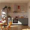 DELINIA Cucina in kit DELINIA Eleki grigio 4 basi L 240 cm