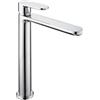 HUBER Rubinetto per lavabo getto laminare cristallino Plano cromato lucido HUBER H 24.6 cm