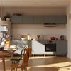 DELINIA Cucina in kit DELINIA Eleki grigio 5 basi e 5 pensili L 300 cm